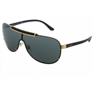 NWT Versace VE2140 Gold Shield 40mm Sunglasses